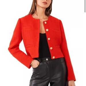 1. State Vibrant Red Women's Blazer